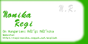 monika regi business card